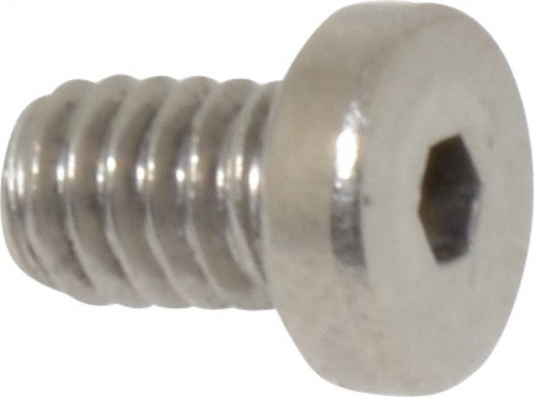 Value Collection R48622893 Low Head Socket Cap Screw: #8-32, 1/4" Length Under Head, Low Socket Cap Head, Hex Socket Drive, Stainless Steel Image