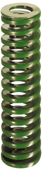 Dayton Lamina 9-2440-11 Die Spring: 1-1/2" Hole Dia, 3/4" Rod Dia, 10" Free Length, Green 