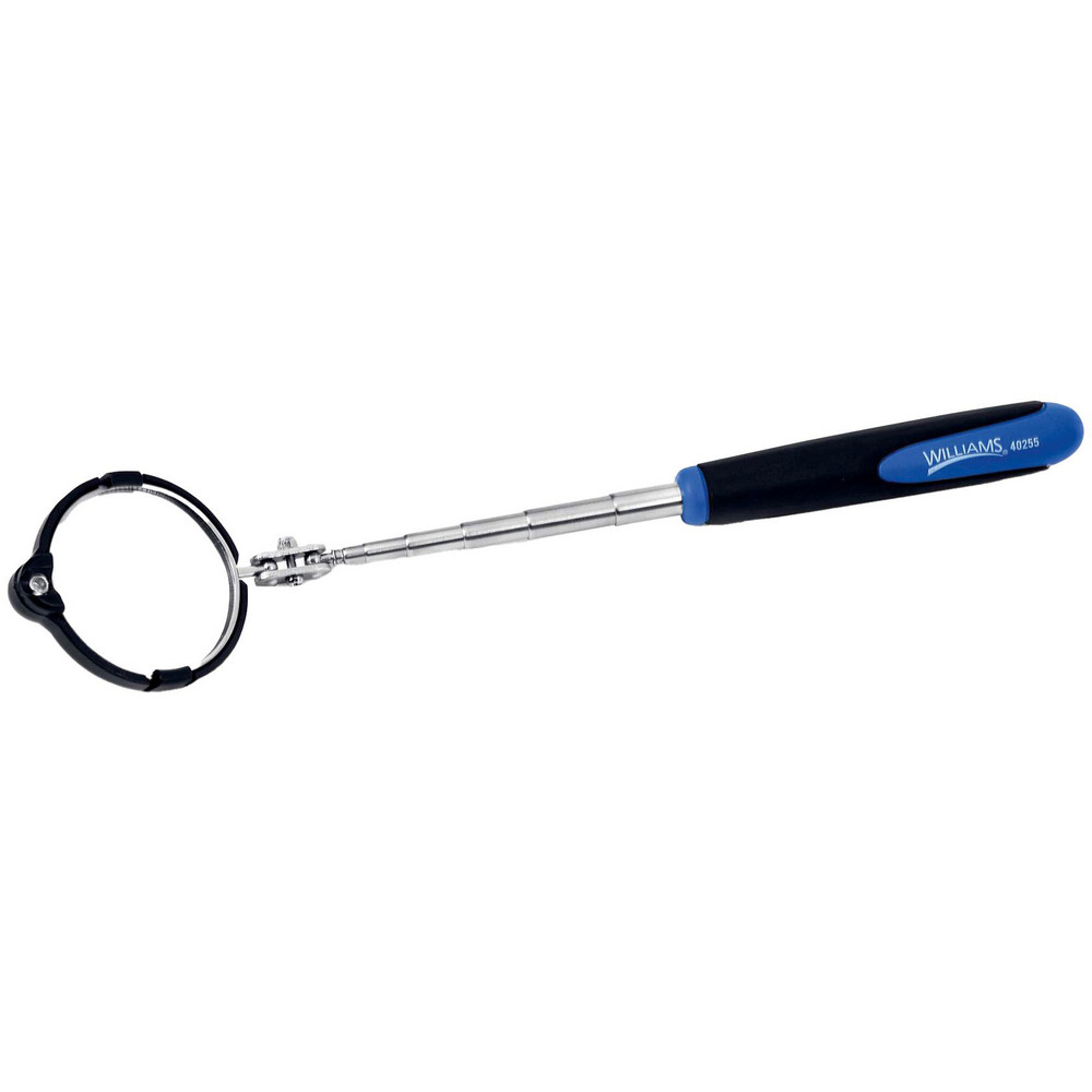 Inspection Mirrors: Mirror Type: Telescoping Inspection Mirror; Mirror Shape: Round; Handle Type: LED Lighted Telescoping, Cushioned Grip Handle; Swivel Type: Ball Joint