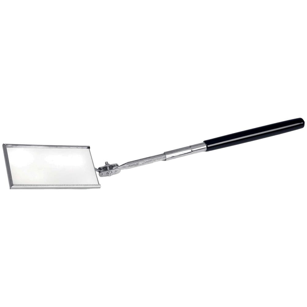 Inspection Mirrors; Mirror Type: Telescoping Inspection Mirror ; Mirror Shape: Rectangular ; Handle Type: Telescoping ; Swivel Type: Ball Joint ; Mirror Material: Glass ; Handle Material: Vinyl; Nylon