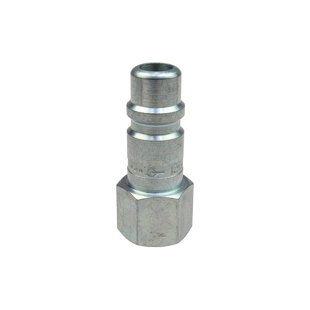 Pneumatic Hose Coupling: 3/8" Thread, 1/2" Body Dia, Industrial Interchange