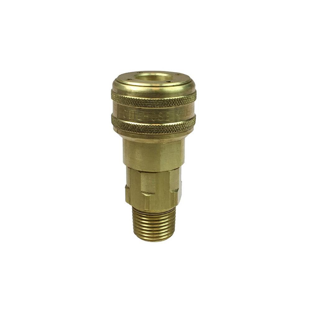 Coilhose Pneumatics 121A Pneumatic Hose Coupling: 3/8" Thread, 1/2" Body Dia, Industrial Interchange Image