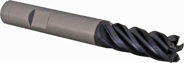 Iscar 5622528 Corner Chamfer End Mill: 0.375" Dia, 0.937" LOC, 5 Flute, 0.012" Chamfer Width, Solid Carbide Image