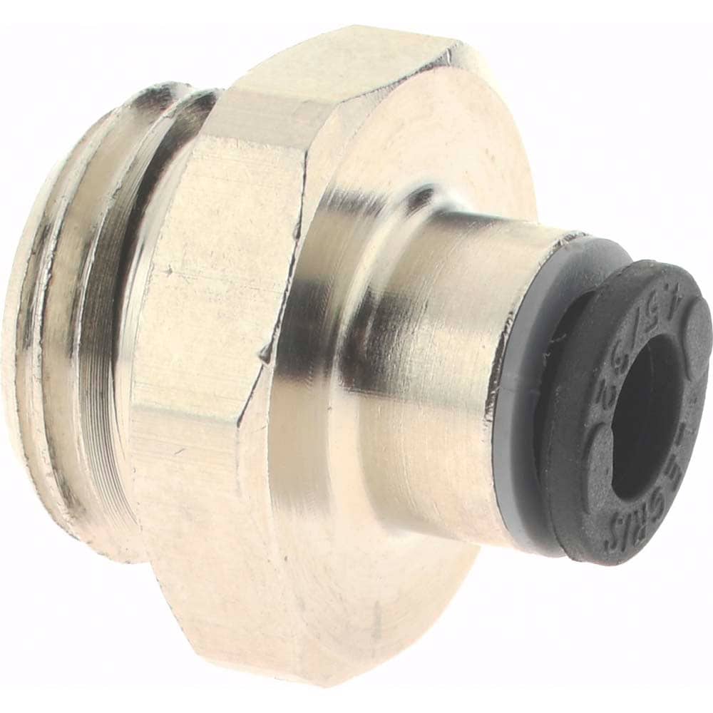Push-To-Connect Tube Fitting: Connector, 1/4" Thread