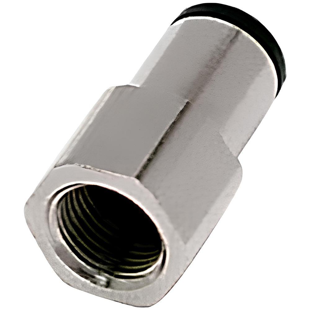 Push-To-Connect Tube Fitting: Connector, Straight, 1/8" Thread