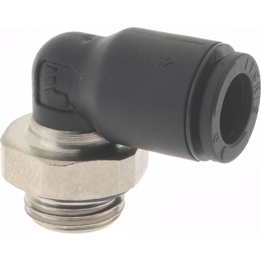 Push-To-Connect Tube Fitting: Male Elbow, 1/8" Thread