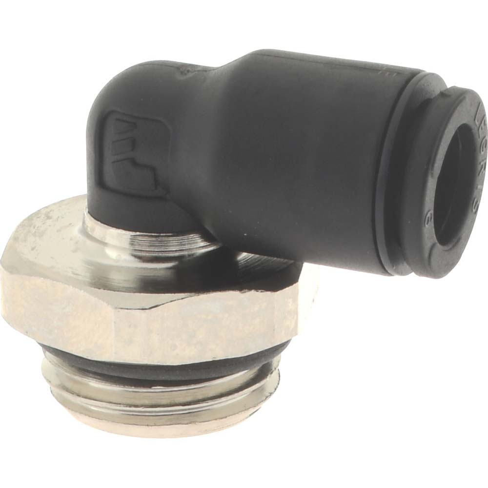 Push-To-Connect Tube Fitting: Male Elbow, 1/4" Thread