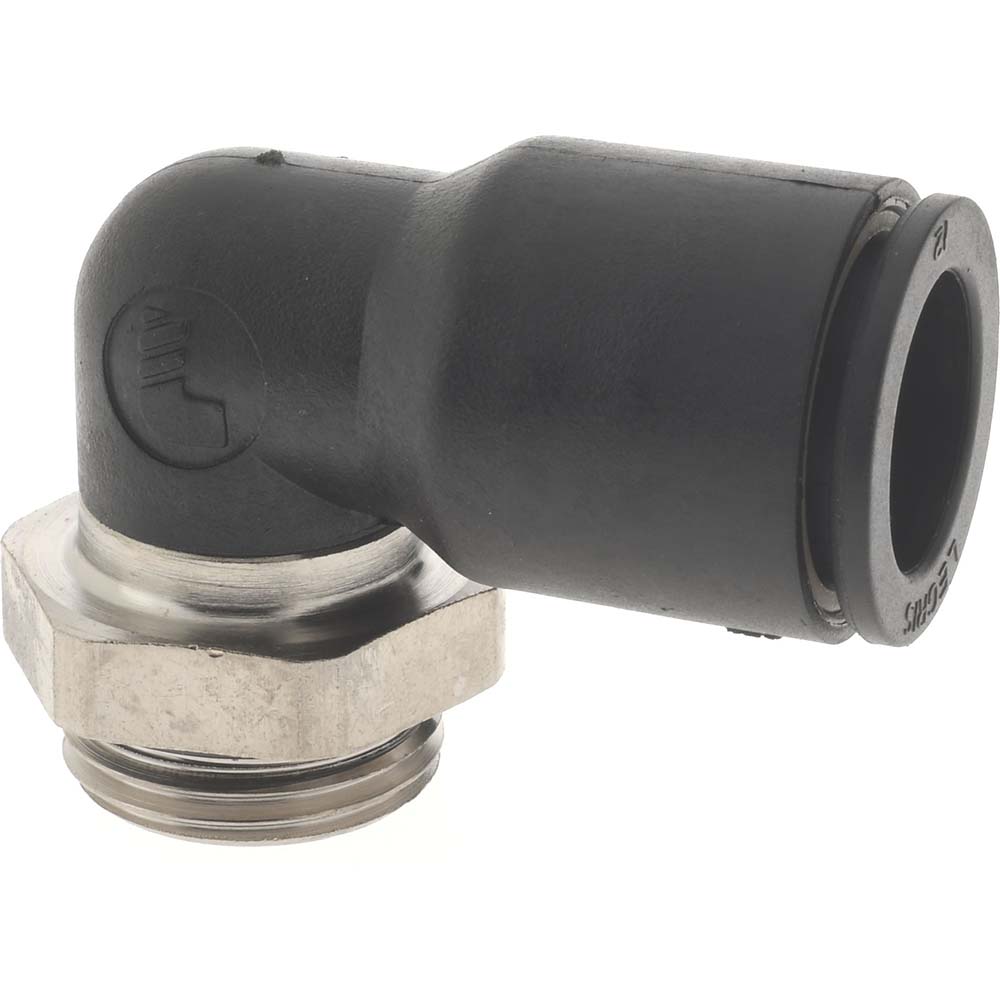 Push-To-Connect Tube Fitting: Male Elbow, 3/8" Thread