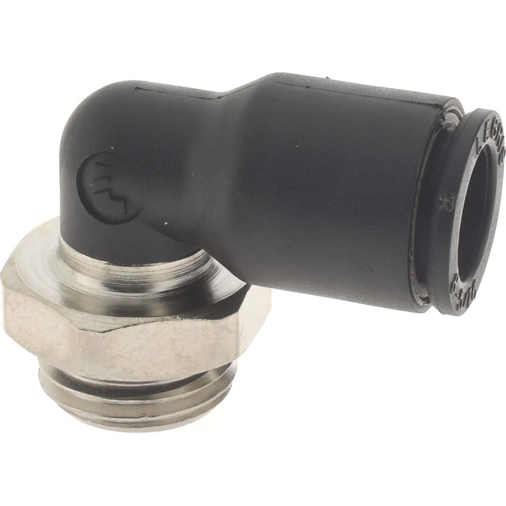 Push-To-Connect Tube Fitting: Male Elbow, 1/4" Thread
