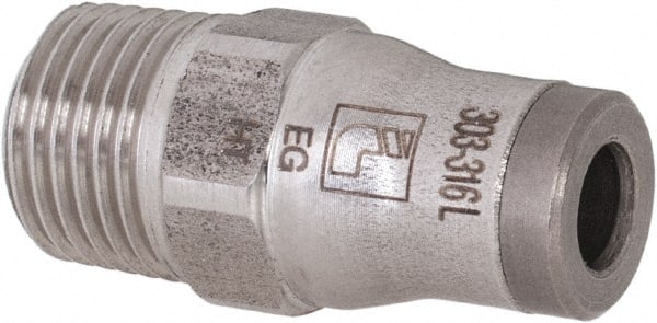 Legris 3805 04 10 Push-To-Connect Tube to Male & Tube to Male BSPT Tube Fitting: Male Connector, 1/8" Thread 