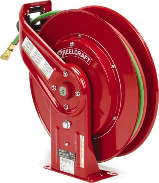 Reelcraft Gas-Welding T-Grade Hose Reel with Hose, 50 ft, Retractable