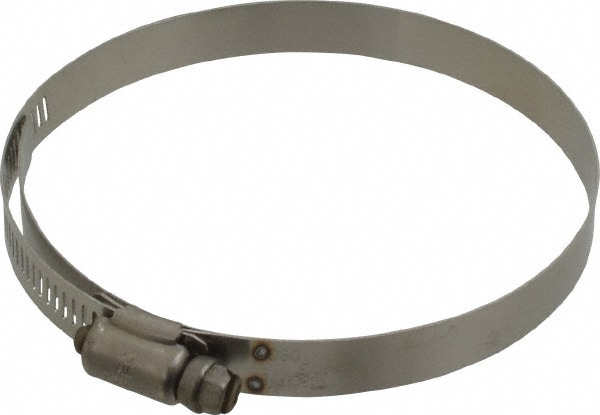 Worm Gear Clamp: SAE 60, 3-9/16 to 4-1/4" Dia