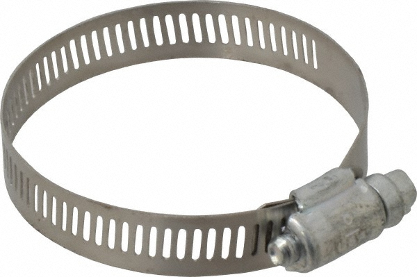 Worm Gear Clamp: SAE 36, 1-13/16 to 2-3/4" Dia, Carbon Steel Band