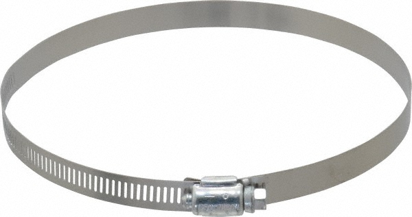 Worm Gear Clamp: SAE 96, 4-1/2 to 6-1/2" Dia, Carbon Steel Band