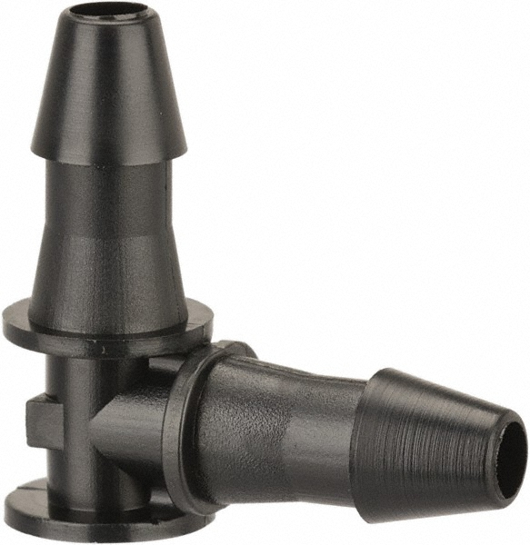 Made in USA Barbed Tube Elbow Single Barb, 1/8" Barb MSC