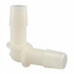Barbed Tube Elbow: Single Barb, 3/8" Barb