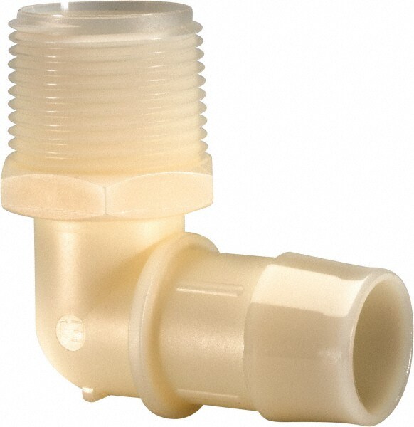 Barbed Tube Elbow: Single Barb, 1" Barb, 1" NPT