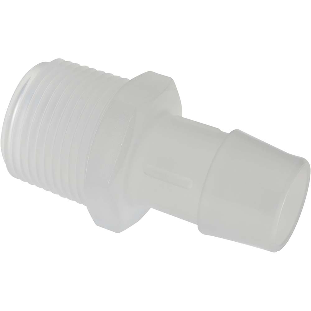 Made in USA Barbed Tube Adapter Single Barb, 3/4" Barb, 3/4" NPT