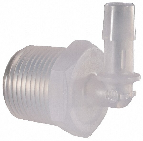 Barbed Tube Elbow: 3/8" Barbs, 3/4" NPT