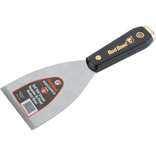 Putty & Taping Knife: Carbon Steel, 3" Wide