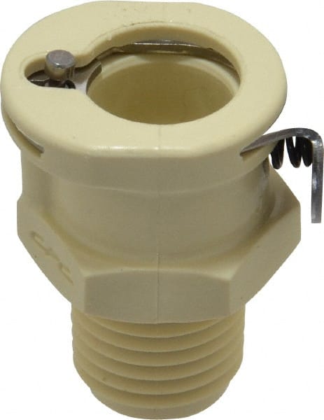 CPC Colder Products PLCD1000412 1/4" Nominal Flow, 1/4 NPT Thread, Male, Inline Threaded-Female Socket 