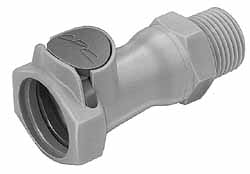 CPC Colder Products FFC101235GHT 1/2" Nominal Flow, 3/4 NHR Thread, Male, Inline Threaded-Male Socket Image