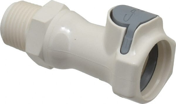 CPC Colder Products FFC10835 1/2" Nominal Flow, 1/2 NPT Thread, Male, Inline Threaded-Male Socket 