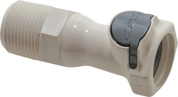 CPC Colder Products FFC101235 1/2" Nominal Flow, 3/4 NPT Thread, Male, Inline Threaded-Male Socket 