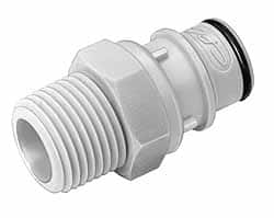 CPC Colder Products HFCD241235GHT 3/8" Nominal Flow, 3/4 NHR Thread, Male, Inline Threaded-Male Plug 