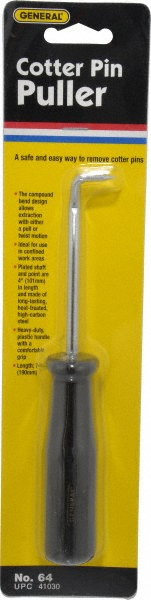 Cotter Pin Puller: Plastic Handle