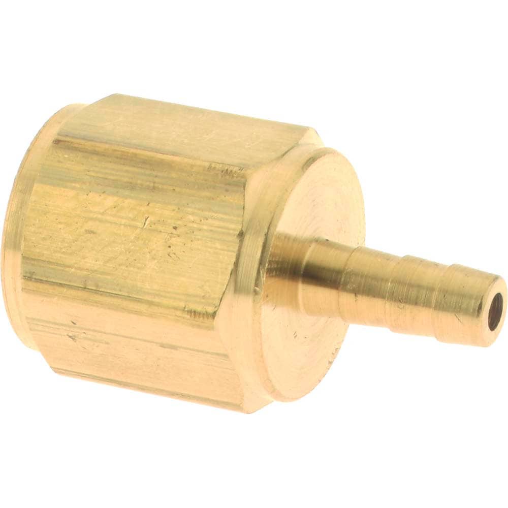 Barbed Hose Fitting: 1/4" x 1/8" ID Hose, Female Connector