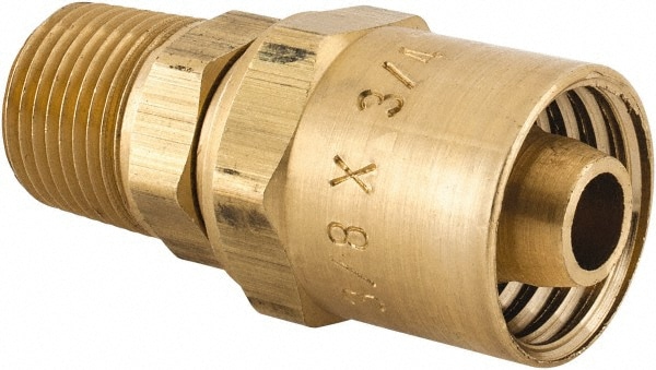3/8 NPTF, Reusable Hose Male Fitting