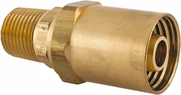 1/2 NPTF, Reusable Hose Male Fitting