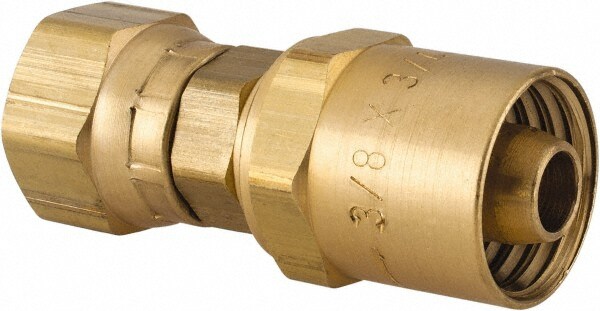 3/8 NPSM, Reusable Hose Female Swivel Fitting