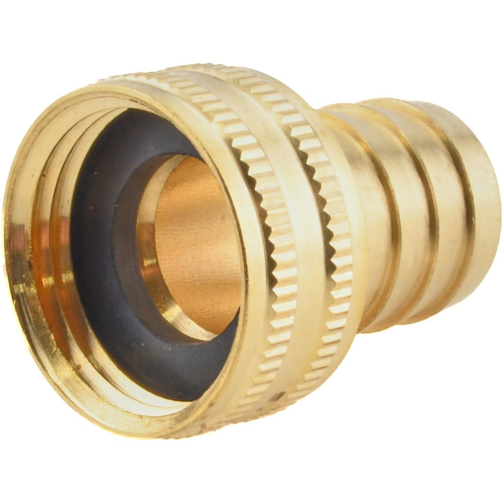 Garden Hose Fitting: Standard Shank Female Swivel, 3/4" NH, Brass