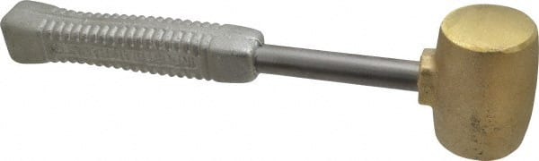 American Hammer AM5BRAG Non-Marring Hammer: 5 lb, 2" Face Dia, Brass Head 