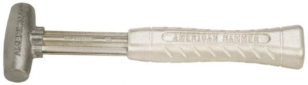 American Hammer AM1ZNAG Non-Marring Hammer: 1 lb, 1" Face Dia, Zinc Aluminum Alloy Head 