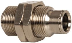 Norgren 120290600 Push-To-Connect Tube to Tube Tube Fitting: Pneufit Bulkhead Union, Straight, M20 x 1.5 Thread, 3/8" OD 