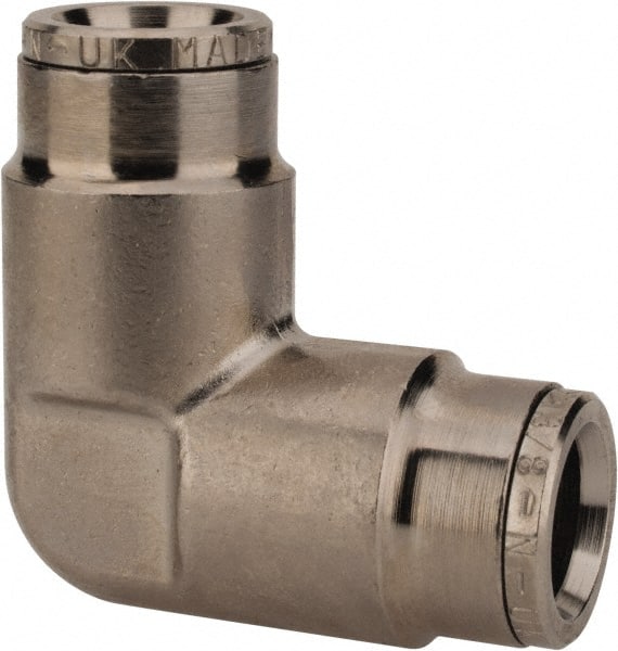 Norgren 120400600 Push-To-Connect Tube to Tube Tube Fitting: Pneufit Union Elbow, 3/8" OD 