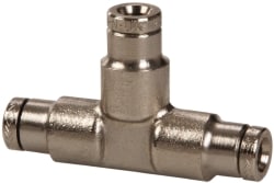 Norgren 120600100 Push-To-Connect Tube to Tube Tube Fitting: Pneufit Union Tee, 1/8" OD Image