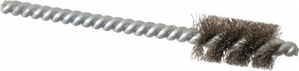 3/8 Inch Inside Diameter, 9/16 Inch Actual Brush Diameter, Carbon Steel, Power Fitting and Cleaning Brush