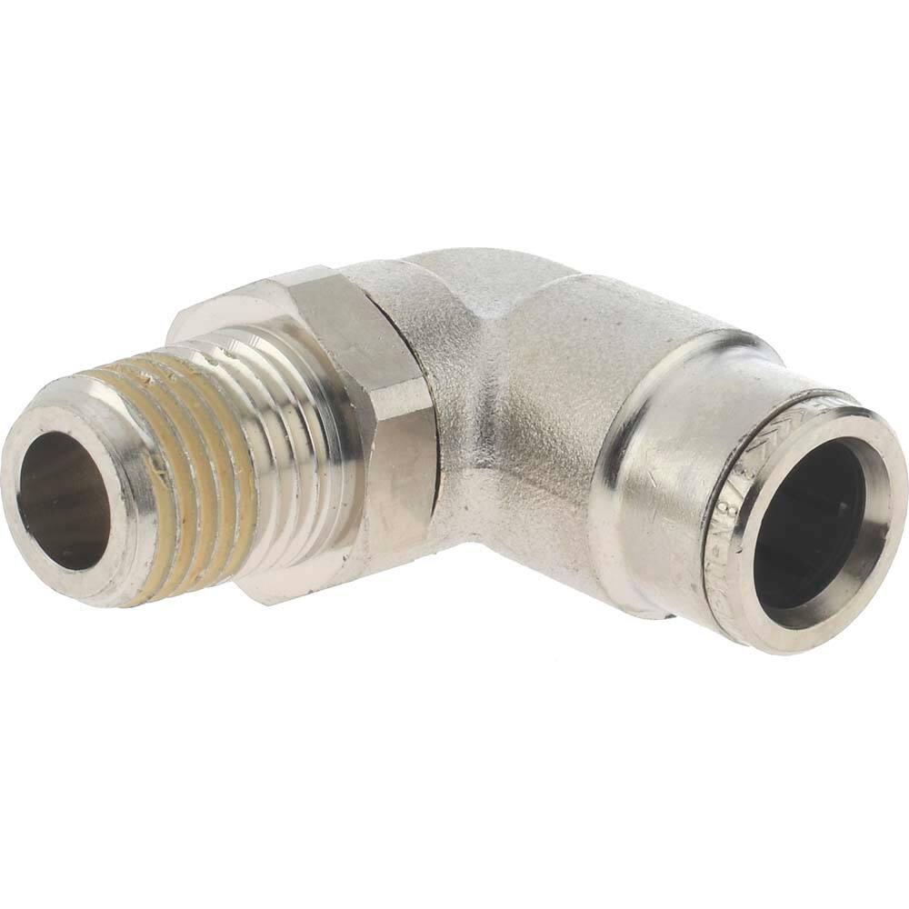 Norgren - 1/4 NPTF, Nickel Plated Brass Push-to-Connect Tube Male ...