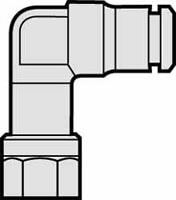 Norgren 124480218 Push-To-Connect Tube to Female & Tube to Female NPT Tube Fitting: Pneufit Swivel Female Elbow, 1/8" Thread, 5/32" OD Image