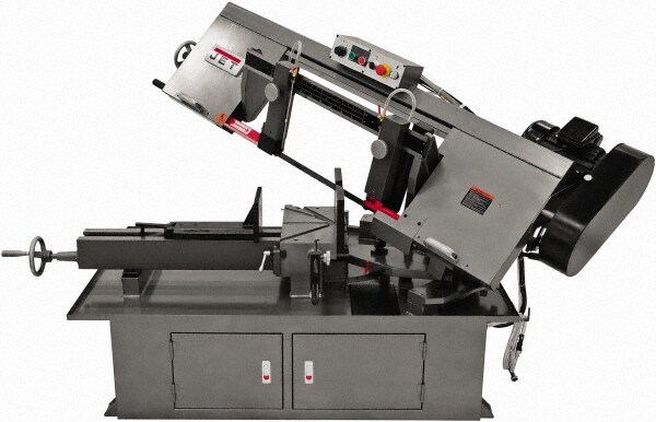 Horizontal Bandsaw: 10 x 17" Rectangular, 10" Round Capacity, Step Pulley Drive