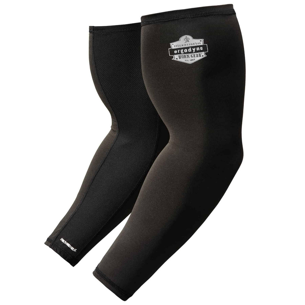 Personal Cooling & Heating Accessories; Type: Arm Sleeve ; Accessory Style: Evaporative Cooling Arm Sleeves ; Material: Spandex, Polyester ; Color: Black ; Connection Type: Slip-On ; Description: 6690 M Black Cooling Arm Sleeves Performance Knit Pair