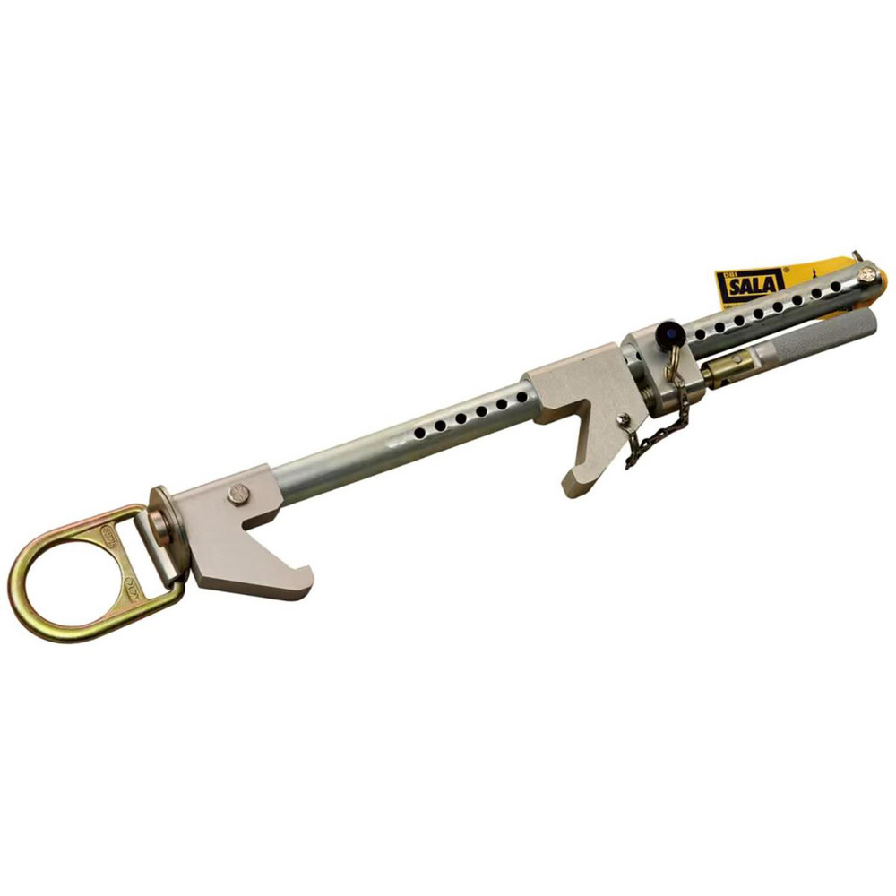 Fixed Beam Anchor: Zinc-Plated Steel, 20" OAL, 2-1/2" Wide - Silver