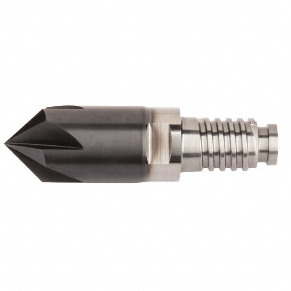 Corner Chamfer End Mill Head: 5/8" Dia, 1/8" LOC, 6 Flute