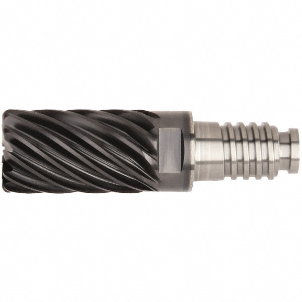 Corner Radius End Mill Head: 1" Dia, 19 Flutes