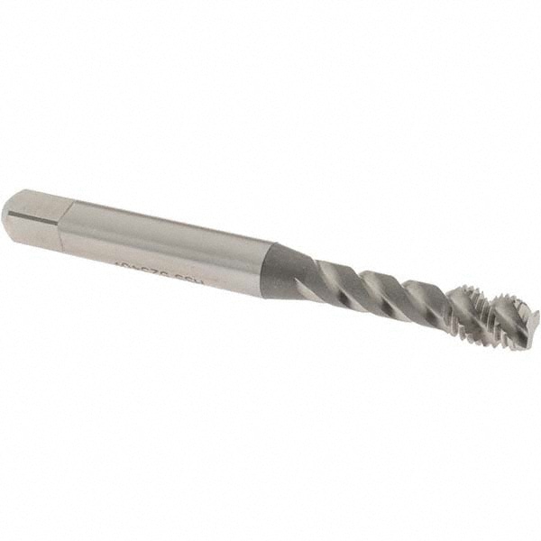 OSG 10900500 M5x0.80 Metric, 3 Flute, 50° Helix, Semi-Bottoming Chamfer, Bright Finish, High Speed Steel Spiral Flute STI Tap Image