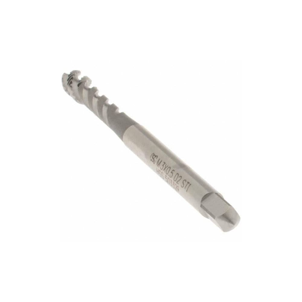 OSG - M3x0.50 Metric, 3 Flute, 50° Helix, Semi-Bottoming